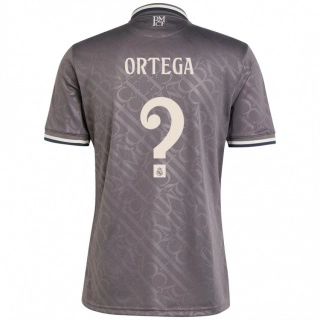 ילדים Jacobo Ortega #0 פֶּחָם ג'רזי קיט שלישי 2024/25 חולצה קצרה