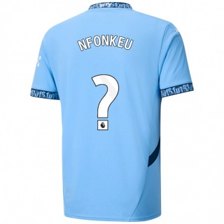 גברים Brooklyn Nfonkeu #0 כָּחוֹל כֵּהֶה ג'רזי ביתית 2024/25 חולצה קצרה