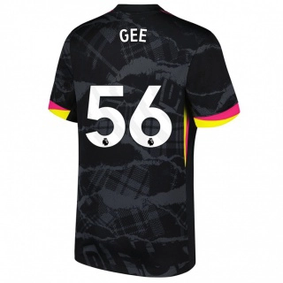גברים Billy Gee #56 שחור ורוד ג'רזי קיט שלישי 2024/25 חולצה קצרה