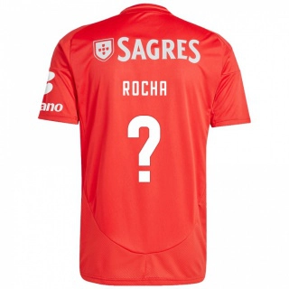 נשים Diogo Rocha #0 אדום לבן ג'רזי ביתית 2024/25 חולצה קצרה