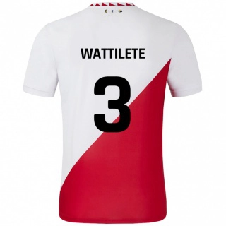 ילדים Julia Wattilete #3 לבן אדום ג'רזי ביתית 2024/25 חולצה קצרה