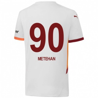 נשים מתהאן בלטאצ'י #90 לבן צהוב אדום הרחק ג'רזי 2024/25 חולצה קצרה