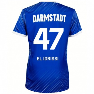 ילדים Othmane El Idrissi #47 כחול לבן ג'רזי ביתית 2024/25 חולצה קצרה