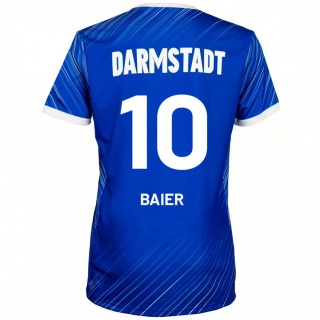 ילדים Nico Baier #10 כחול לבן ג'רזי ביתית 2024/25 חולצה קצרה
