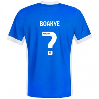 גברים Godfred Boakye #0 כחול לבן ג'רזי ביתית 2024/25 חולצה קצרה