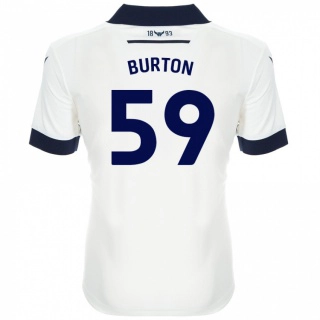 ילדים Kasway Burton #59 כחול נייבי לבן הרחק ג'רזי 2024/25 חולצה קצרה