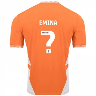 נשים Ezra Emina #0 כתום לבן ג'רזי ביתית 2024/25 חולצה קצרה