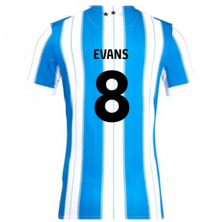 נשים Charley Evans #8 כחול לבן ג'רזי ביתית 2024/25 חולצה קצרה