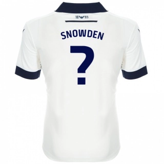 נשים Leo Snowden #0 כחול נייבי לבן הרחק ג'רזי 2024/25 חולצה קצרה