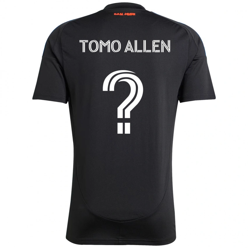 ילדים Tomo Allen #0 לבן אדום ג'רזי ביתית 2025/26 חולצה קצרה