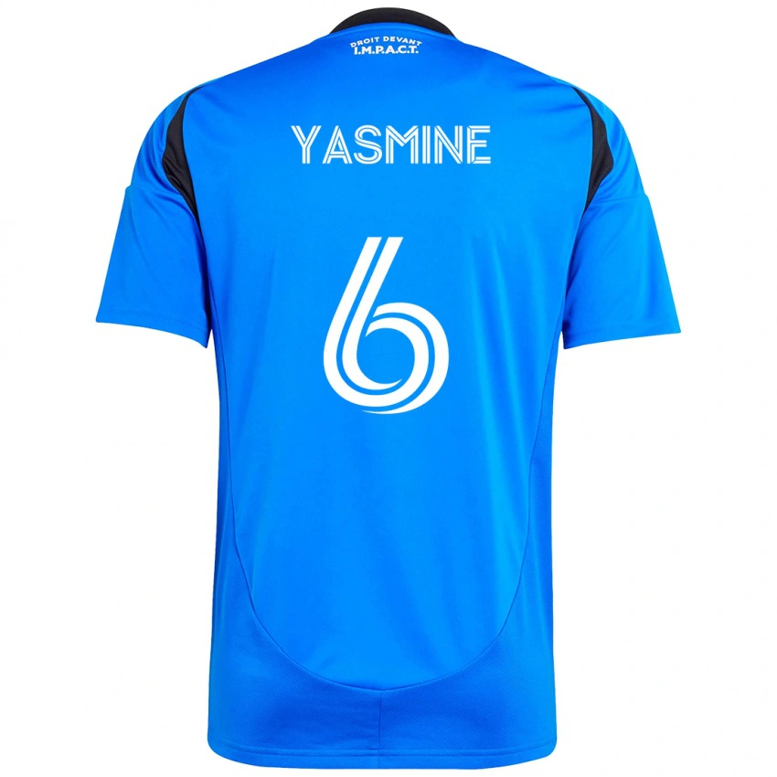 ילדים Décombe Yasmine #6 תכלת שמיים כחול כהה ג'רזי ביתית 2025/26 חולצה קצרה
