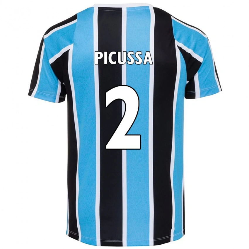 ילדים Andressa Herminia Gelenski Picussa #2 לבן כחול ג'רזי ביתית 2025/26 חולצה קצרה