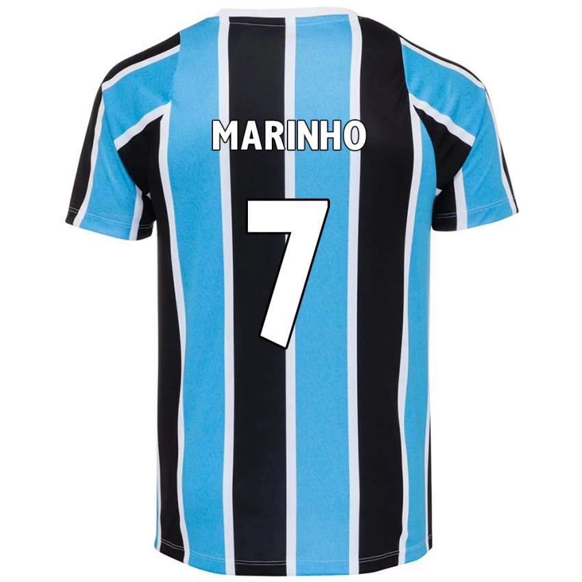 ילדים Ananda Cristina Marinho #7 לבן כחול ג'רזי ביתית 2025/26 חולצה קצרה