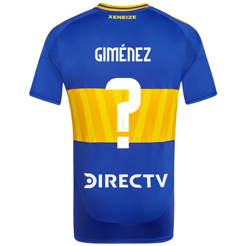 ילדים Kevin Giménez #0 לבן כחול ג'רזי ביתית 2025/26 חולצה קצרה