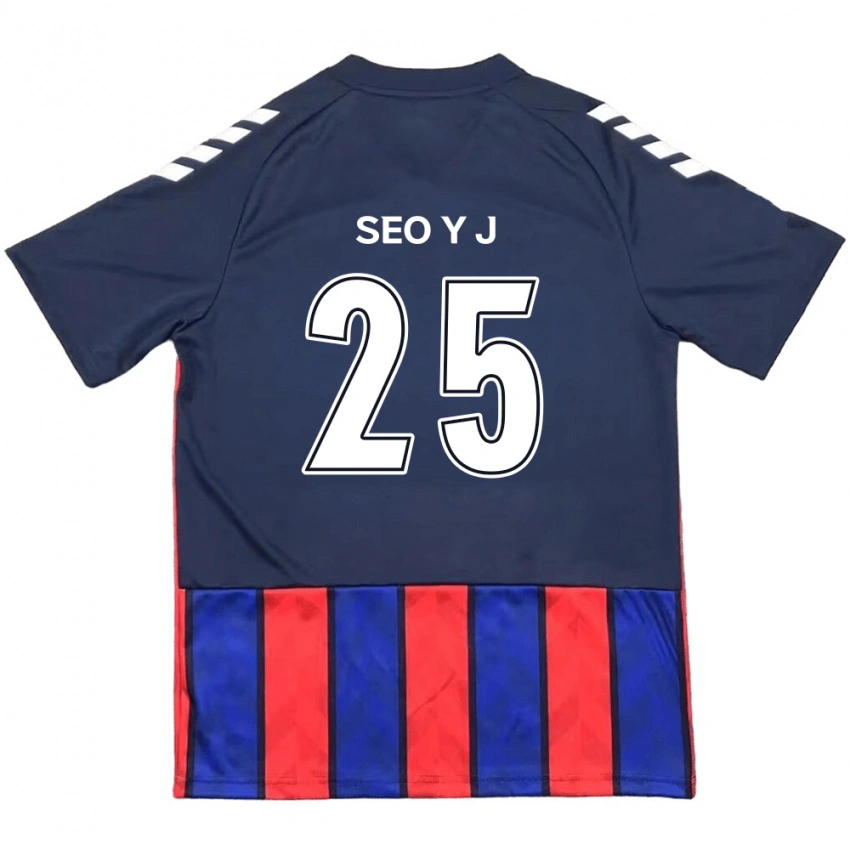 ילדים Seo Ye-Jin #25 לבן פנינה אדום ג'רזי ביתית 2025/26 חולצה קצרה