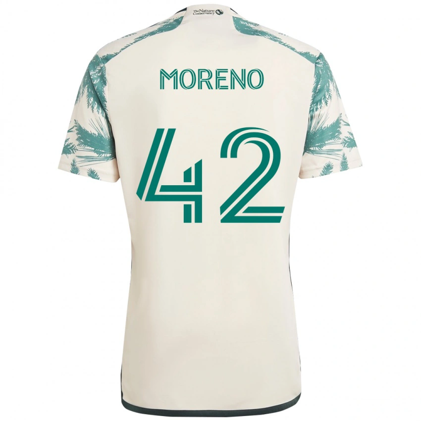 ילדים Alexis Moreno #42 שחור חום הרחק ג'רזי 2025/26 חולצה קצרה