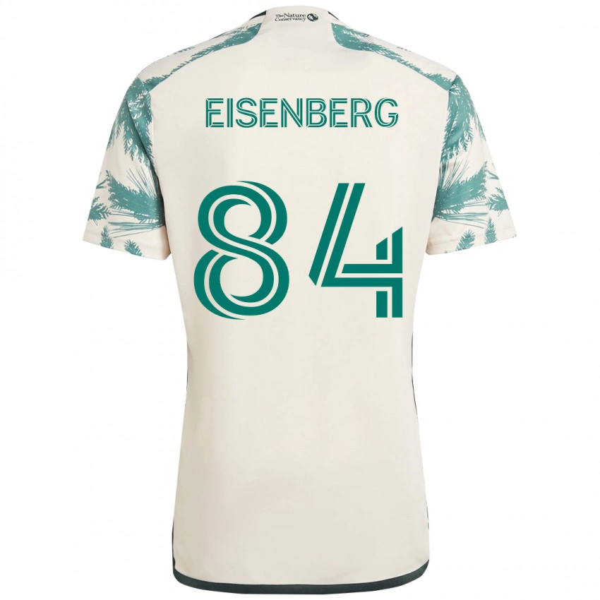 ילדים Max Eisenberg #84 שחור חום הרחק ג'רזי 2025/26 חולצה קצרה