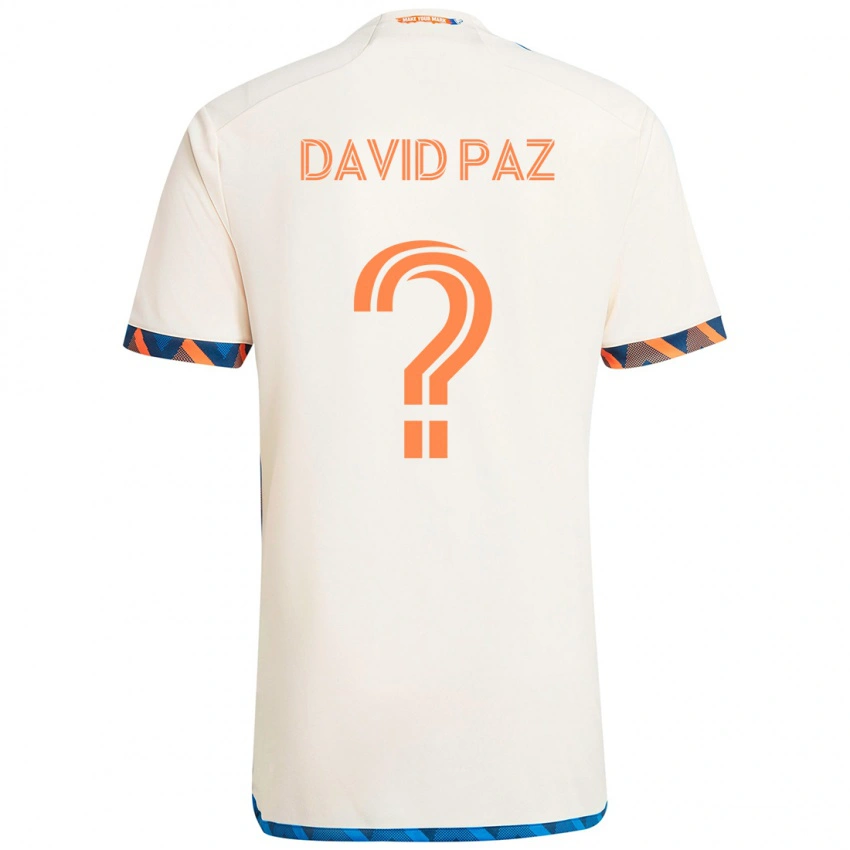 ילדים David Paz #0 כחול כהה כתום הרחק ג'רזי 2025/26 חולצה קצרה