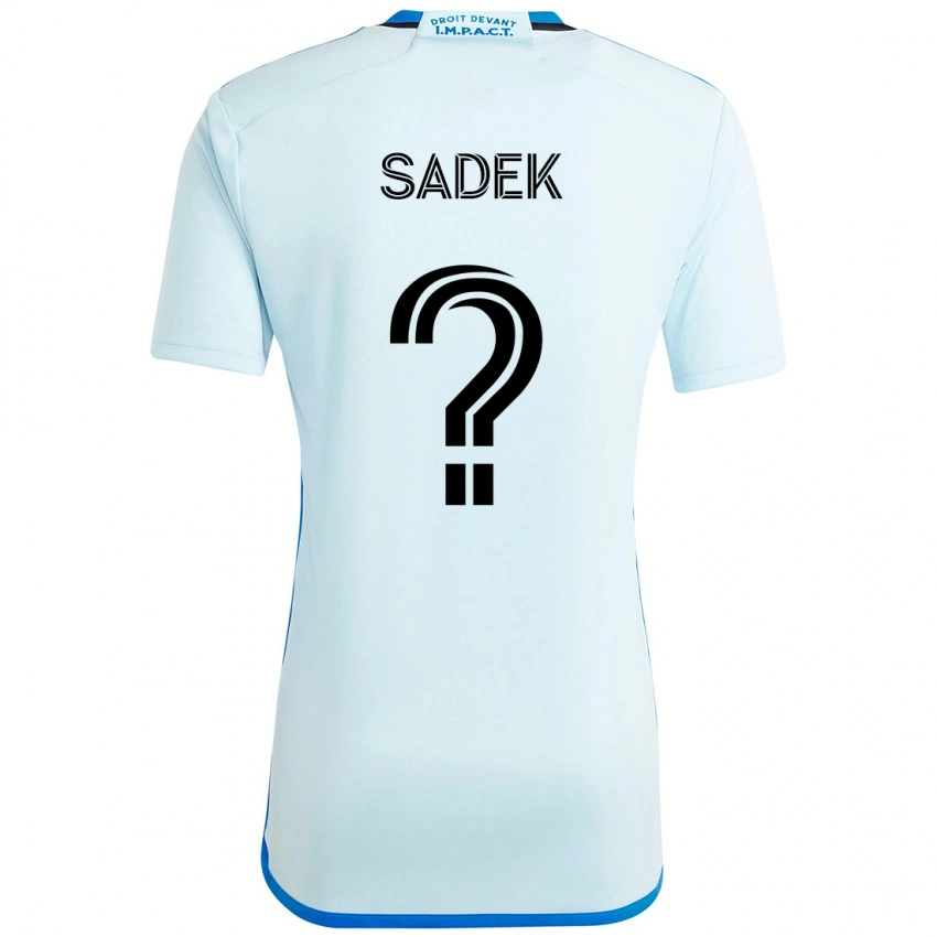ילדים Aghilas Sadek #0 כחול כהה שחור הרחק ג'רזי 2025/26 חולצה קצרה