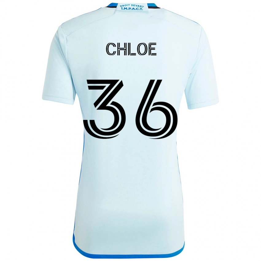 ילדים Scicchitano Chloe #36 כחול כהה שחור הרחק ג'רזי 2025/26 חולצה קצרה