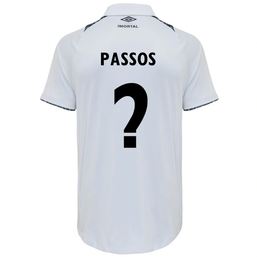 ילדים Gabriel Passos #0 כחול שחור לבן הרחק ג'רזי 2025/26 חולצה קצרה