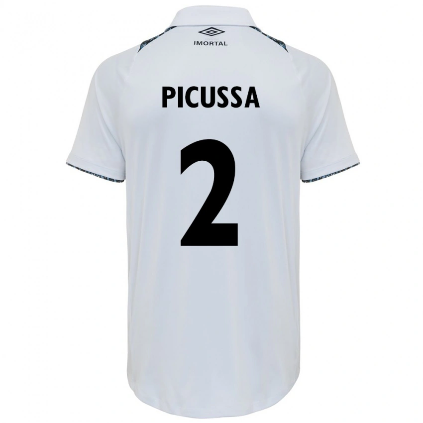 ילדים Andressa Herminia Gelenski Picussa #2 כחול שחור לבן הרחק ג'רזי 2025/26 חולצה קצרה
