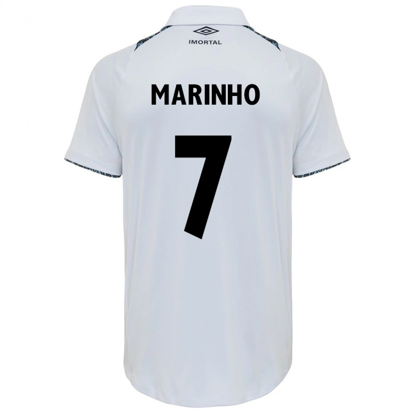 ילדים Ananda Cristina Marinho #7 כחול שחור לבן הרחק ג'רזי 2025/26 חולצה קצרה
