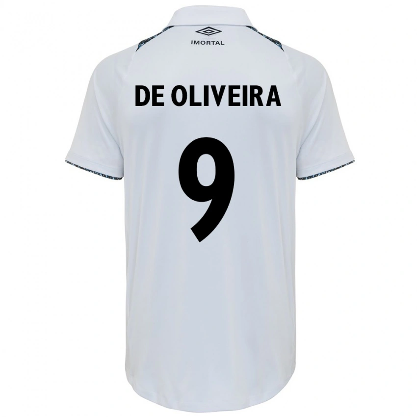 ילדים Veridiana Mostaco De Oliveira #9 כחול שחור לבן הרחק ג'רזי 2025/26 חולצה קצרה