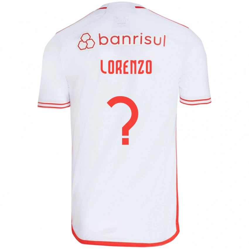 ילדים Lorenzo #0 אדום לבן הרחק ג'רזי 2025/26 חולצה קצרה