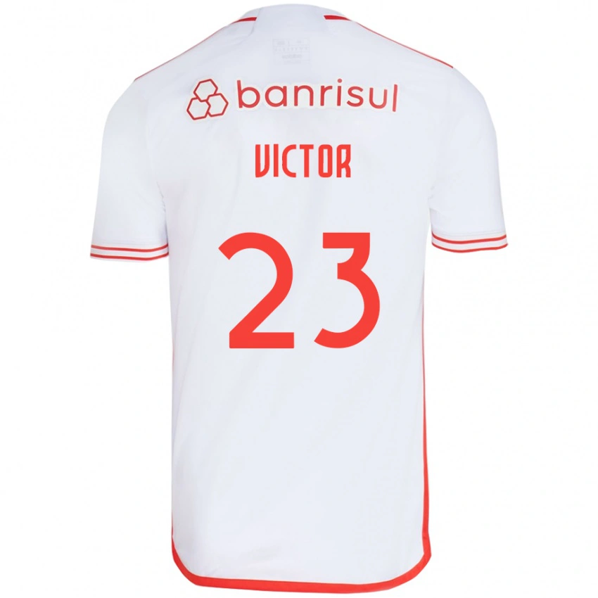 ילדים Paulo Victor Vidotti #23 אדום לבן הרחק ג'רזי 2025/26 חולצה קצרה