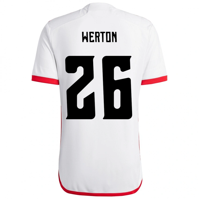 ילדים Werton #26 אדום שחור הרחק ג'רזי 2025/26 חולצה קצרה