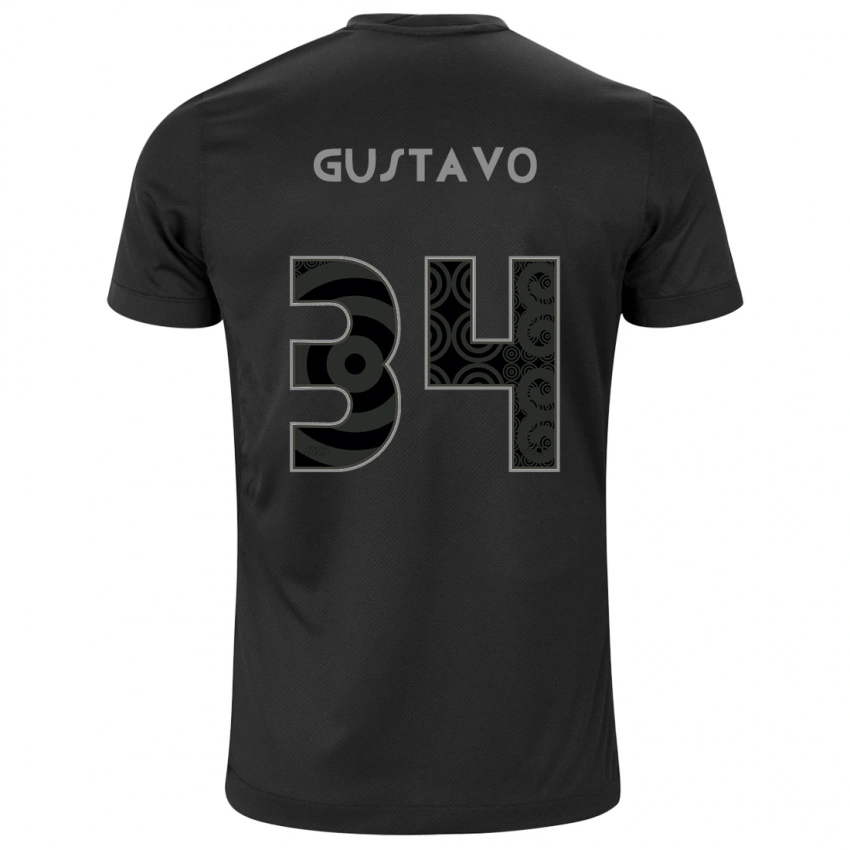 ילדים Raul Gustavo Pereira Bicalho #34 לבן שחור הרחק ג'רזי 2025/26 חולצה קצרה