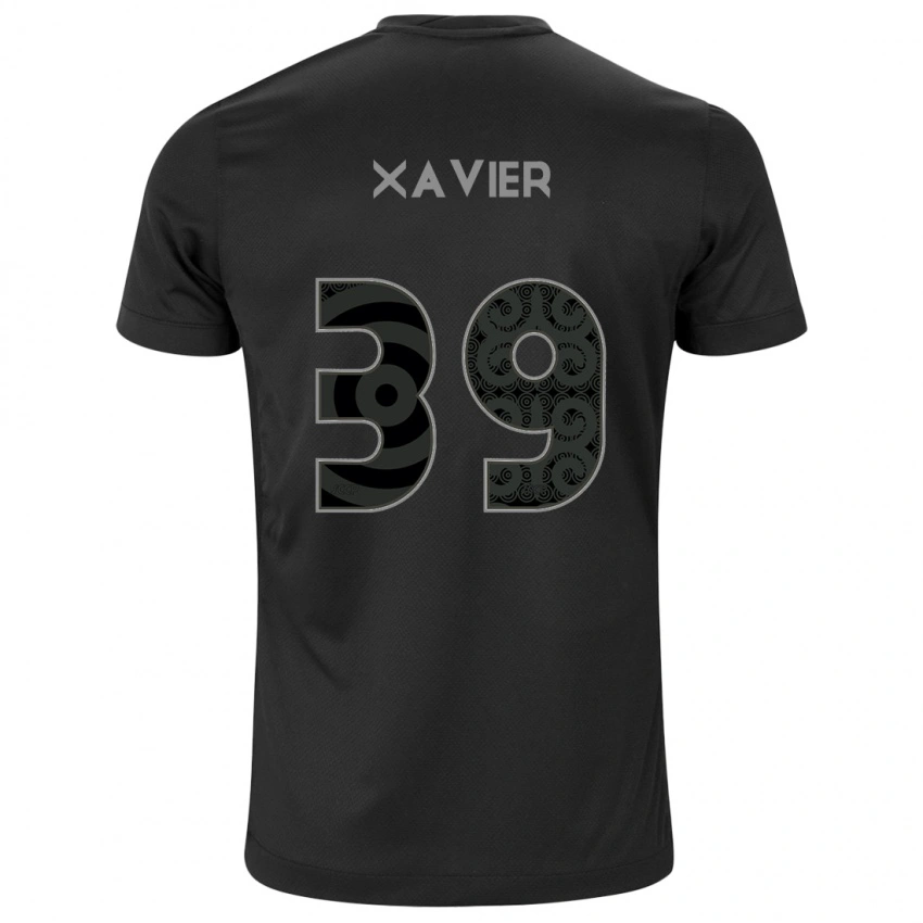 ילדים Xavier #39 לבן שחור הרחק ג'רזי 2025/26 חולצה קצרה