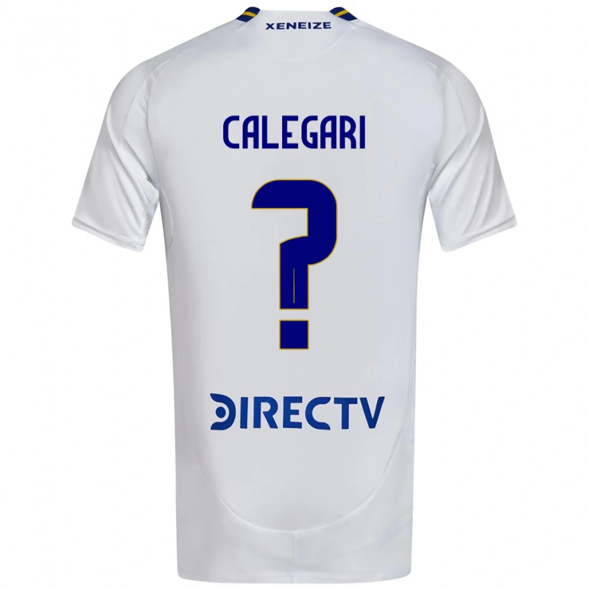 ילדים Matías Calegari #0 כחול מלכותי צהוב הרחק ג'רזי 2025/26 חולצה קצרה