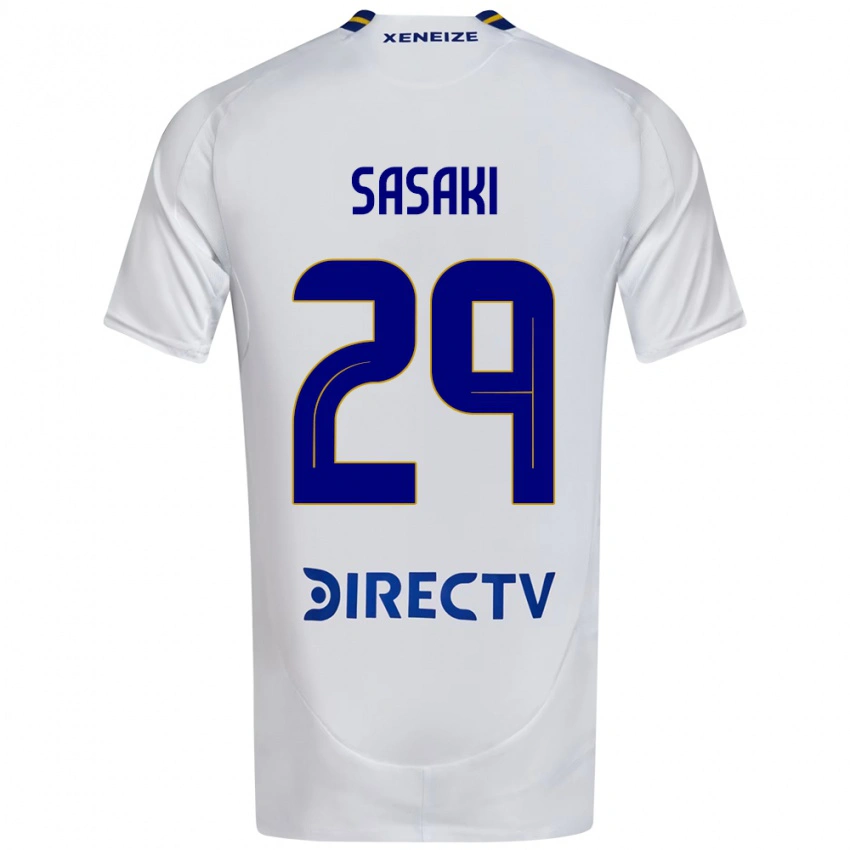ילדים Yuria Sasaki #29 כחול מלכותי צהוב הרחק ג'רזי 2025/26 חולצה קצרה