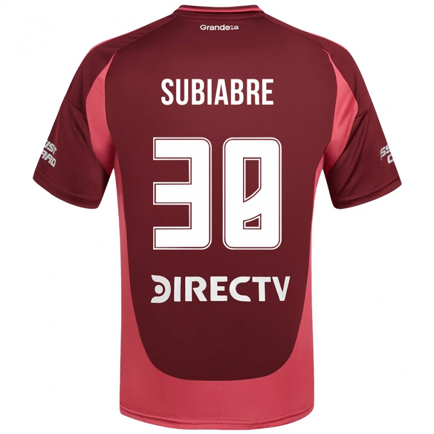 ילדים Ian Subiabre #38 לבן אדום הרחק ג'רזי 2025/26 חולצה קצרה