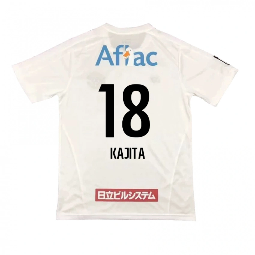 ילדים Kento Kajita #18 שחור צהוב הרחק ג'רזי 2025/26 חולצה קצרה