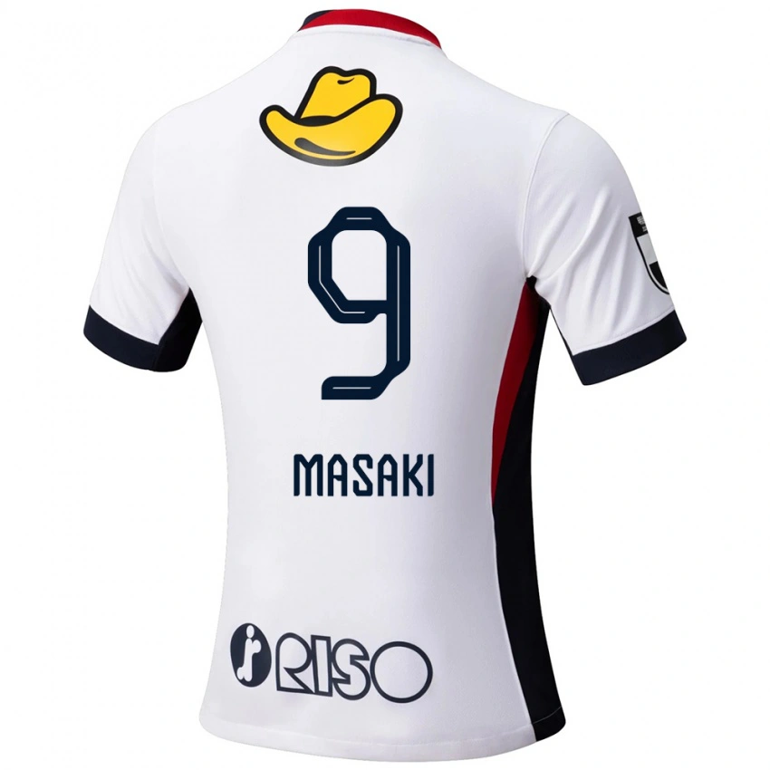 ילדים Hiroto Masaki #9 אדום שחור הרחק ג'רזי 2025/26 חולצה קצרה