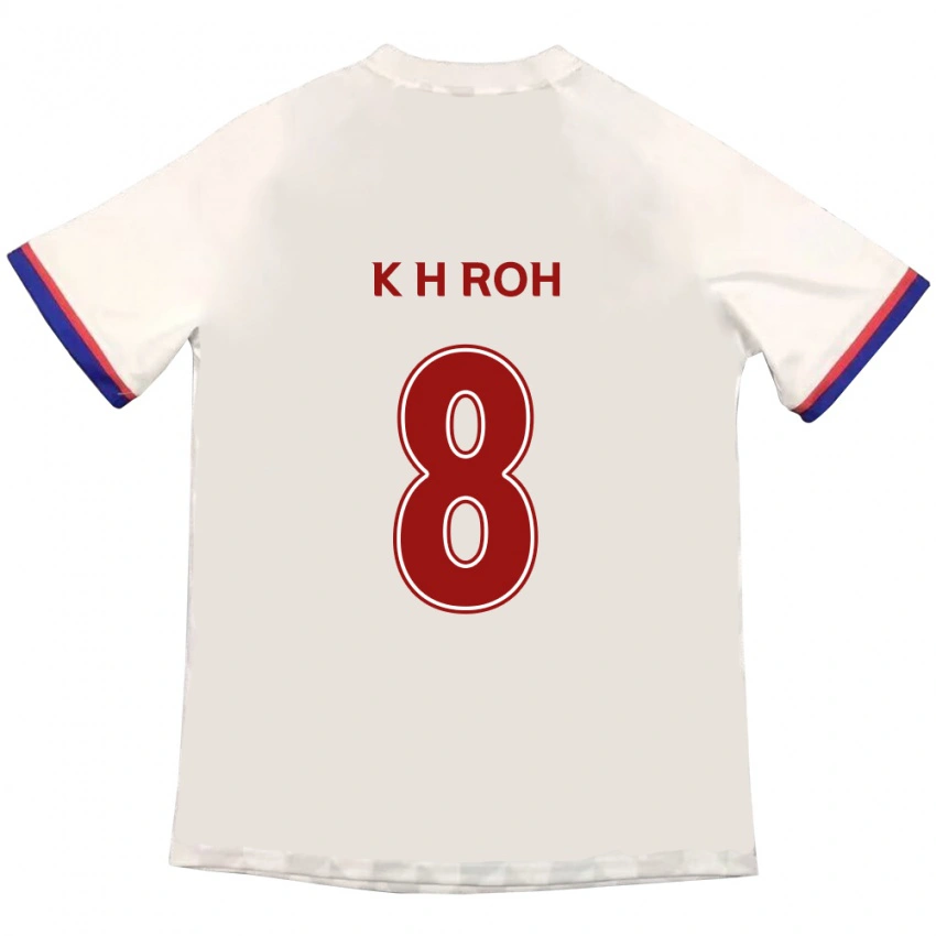 ילדים Kyung-Ho Roh #8 כחול מלכותי אדום הרחק ג'רזי 2025/26 חולצה קצרה