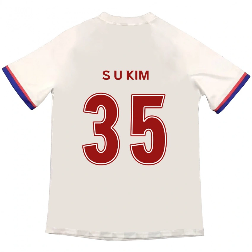 ילדים Seung-Un Kim #35 כחול מלכותי אדום הרחק ג'רזי 2025/26 חולצה קצרה