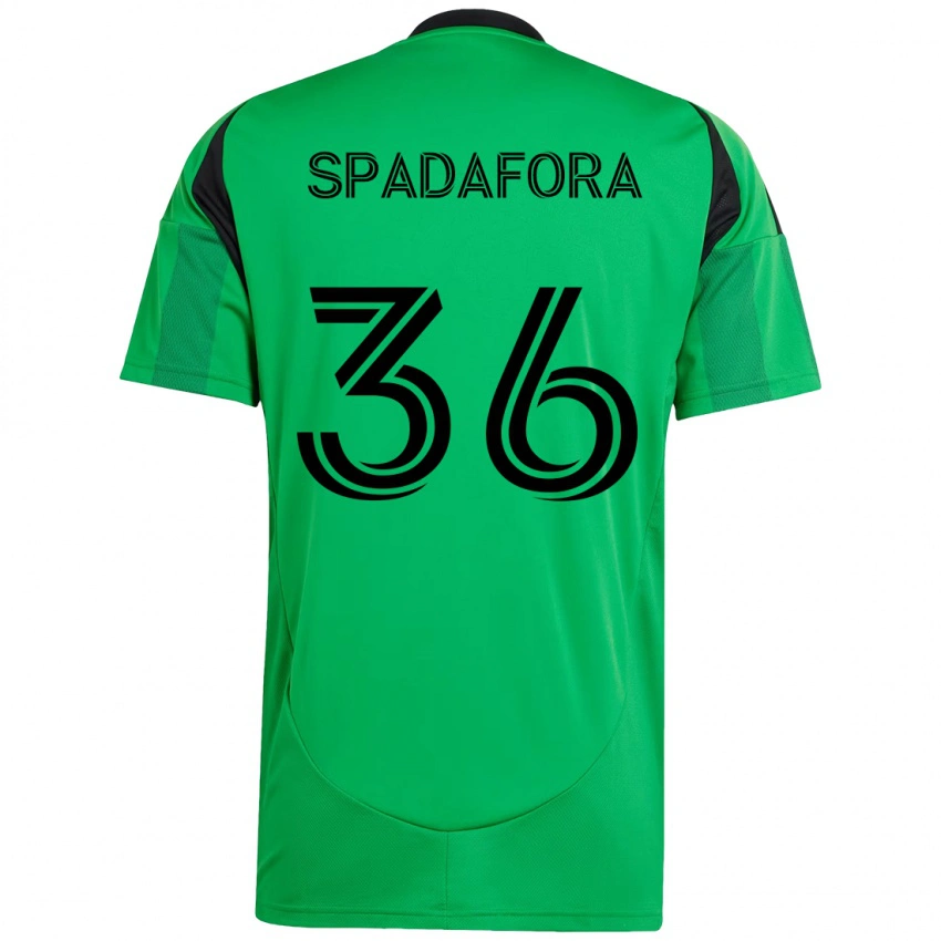 גברים Luke Spadafora #36 לבן ירוק ג'רזי ביתית 2025/26 חולצה קצרה