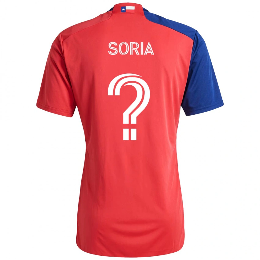גברים Alex Soria #0 תכלת אדום ג'רזי ביתית 2025/26 חולצה קצרה