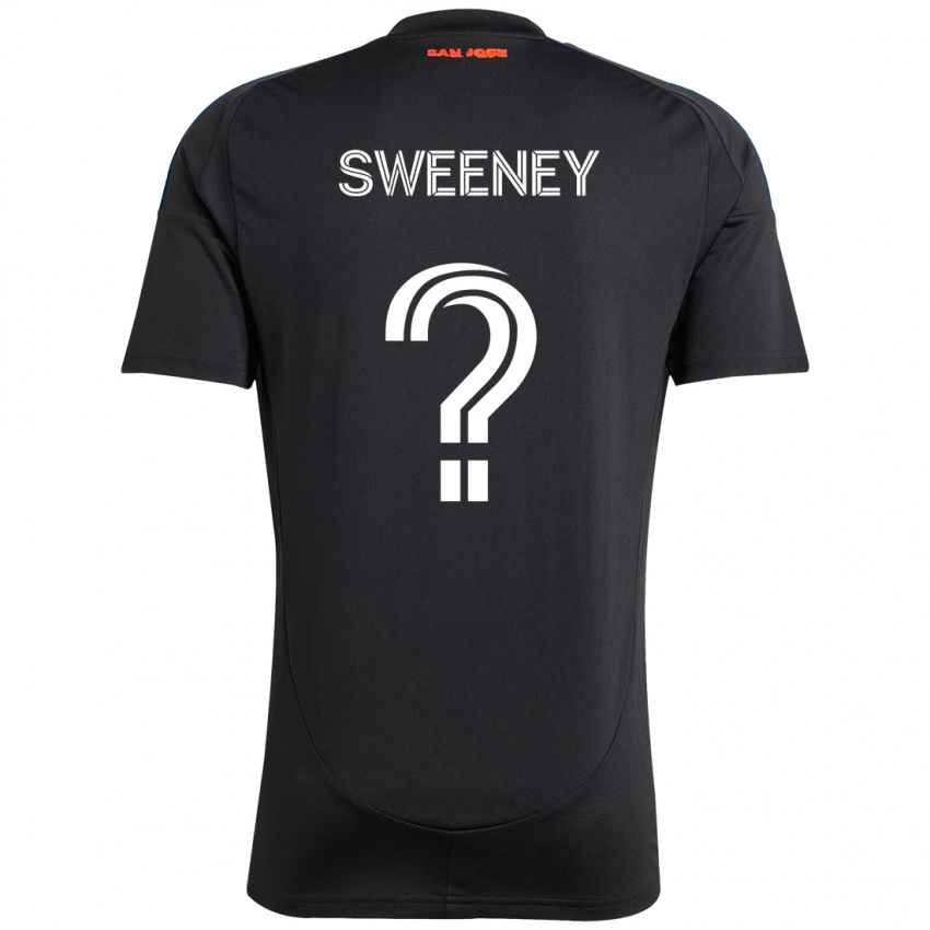 גברים D Sweeney #0 לבן אדום ג'רזי ביתית 2025/26 חולצה קצרה