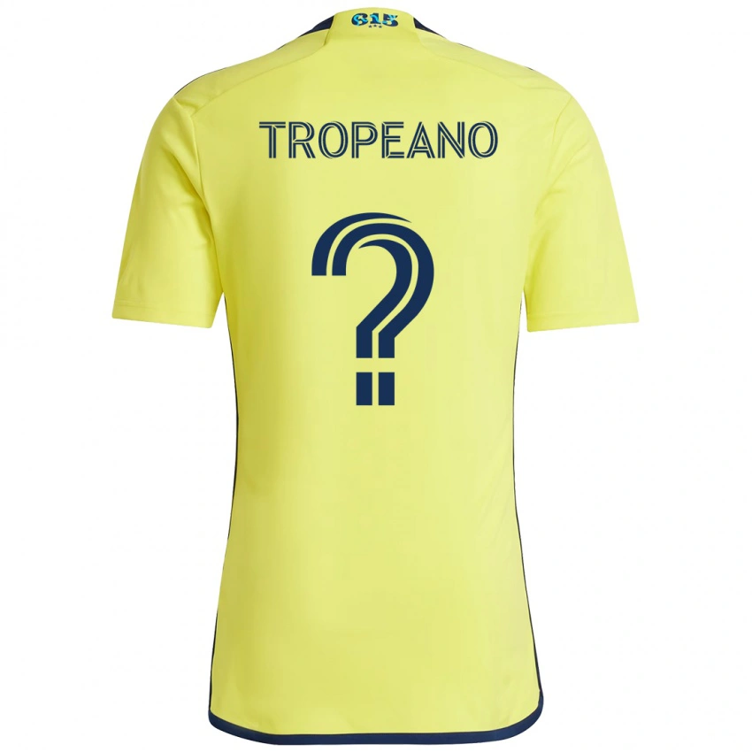 גברים Tristan Tropeano #0 כחול נייבי צהוב ג'רזי ביתית 2025/26 חולצה קצרה