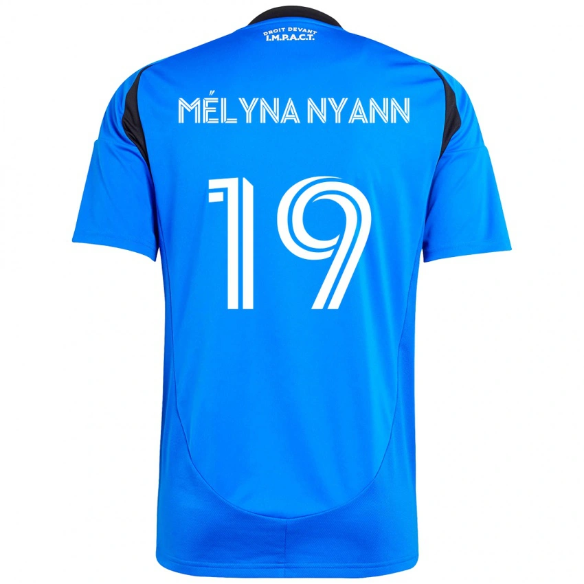 גברים Alexis Mélyna Nyann #19 תכלת שמיים כחול כהה ג'רזי ביתית 2025/26 חולצה קצרה