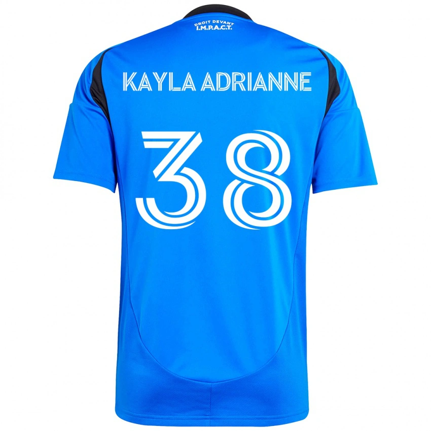 גברים Kamdem Kayla Adrianne #38 תכלת שמיים כחול כהה ג'רזי ביתית 2025/26 חולצה קצרה