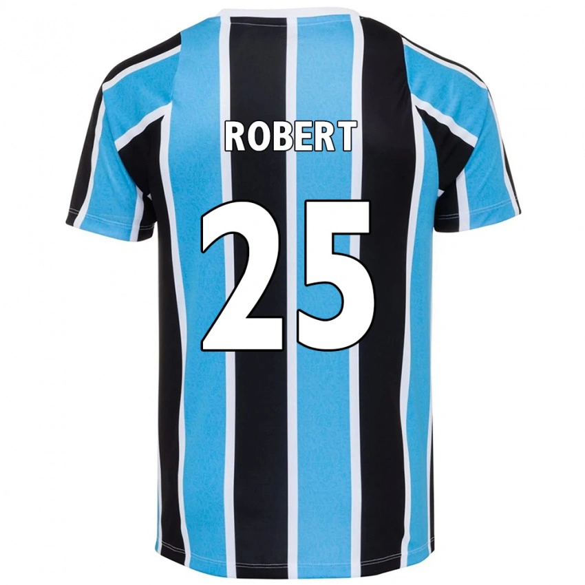 גברים Jhonata Robert #25 לבן כחול ג'רזי ביתית 2025/26 חולצה קצרה
