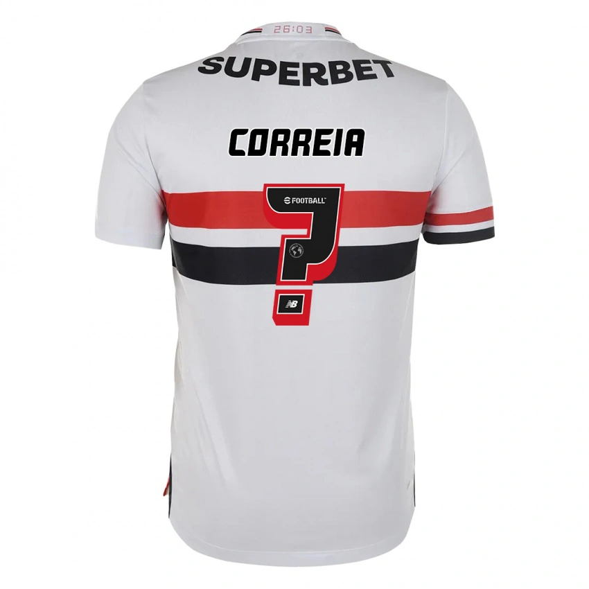 גברים Arthur Correia #0 שחור אדום ג'רזי ביתית 2025/26 חולצה קצרה