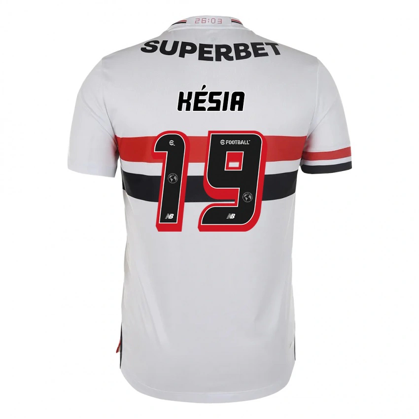 גברים Késia #19 שחור אדום ג'רזי ביתית 2025/26 חולצה קצרה