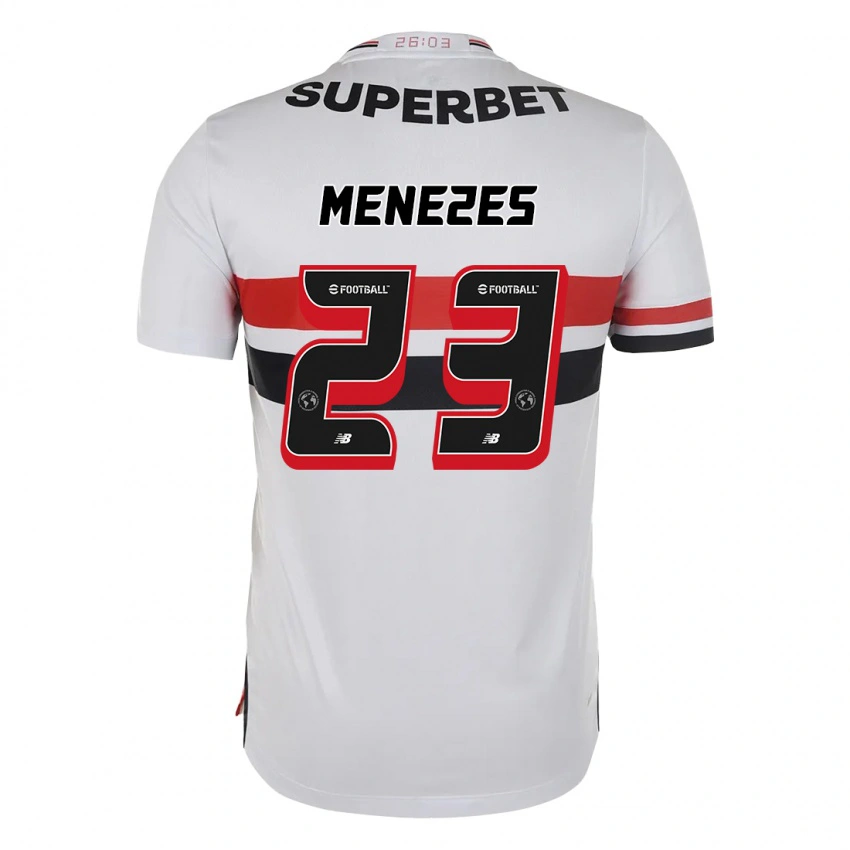 גברים Bia Menezes #23 שחור אדום ג'רזי ביתית 2025/26 חולצה קצרה